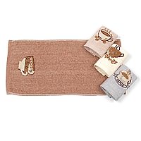 Кухонний махровий рушник 25х50 см без вибору кольору, з принтом чашка ціна вказана за 1 шт.