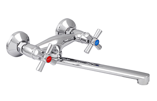 Змішувач настінний універсальний ZERIX TMK 722 хром (ZX0086) букса