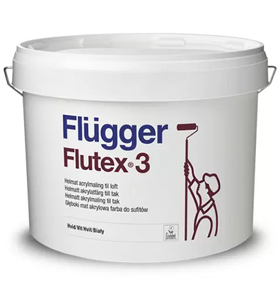 Фарба акрилова Flugger Flutex 3 Біла 10 л, фото 3