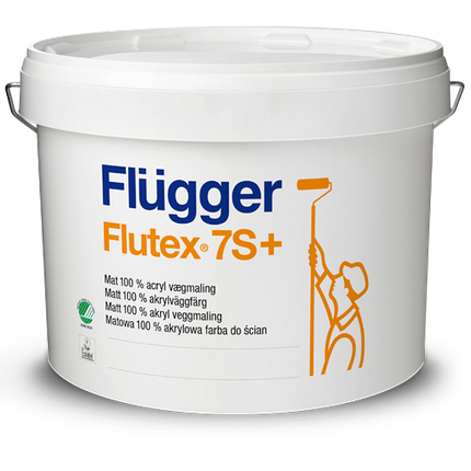 Фарба латексна акрилова Flugger Flutex 7S+ База 3 9.1л., фото 2