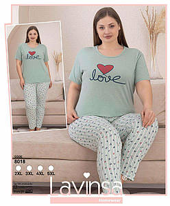 Піжама великого розміру - якісний трикотаж з Туреччини