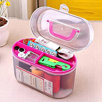 Набір для шиття + зручний органайзер, 7 котушок (Дорожній швейний набір)