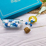 Подарунковий набір для сургучного друку (штампу) Блакитний, фото 2