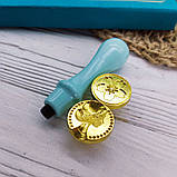 Подарунковий набір для сургучного друку (штампу) Блакитний, фото 3