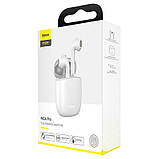 Наушники Bluetooth Baseus Encok True Wireless Earphones W04 Pro (NGTW150002 NGW04P-02) белые, фото 4