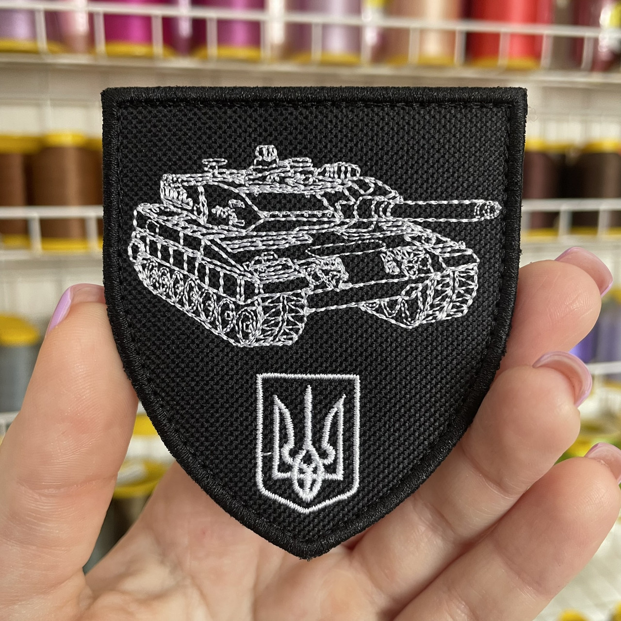 Шеврон, нашивка ТАНК з липучкою