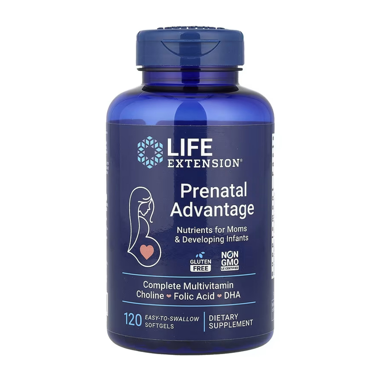 Добавка для підтримки під час вагітності Life Extension Prenatal Advantage 120 капсул, які легко ковтати, фото 1