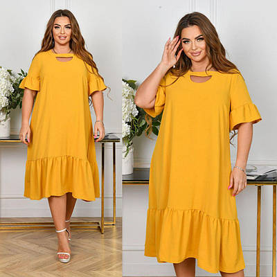 Легка жіноча сукня на літо вільного крою