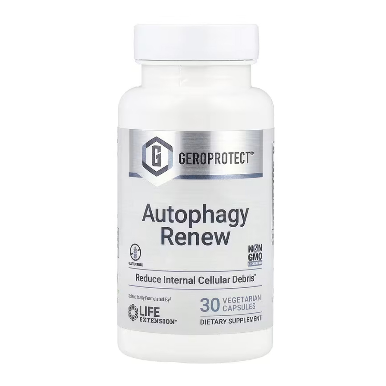 Формула довголіття Life Extension GeroProtect Autophagy Renew 30 вегетаріанських капсул, фото 1