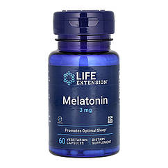 Мелатонін Life Extension Melatonin 3 мг 60 вегетаріанських капсул