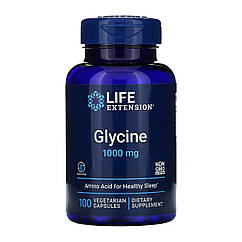 Гліцин Life Extension Glycine 1000 мг 100 вегетаріанських капсул