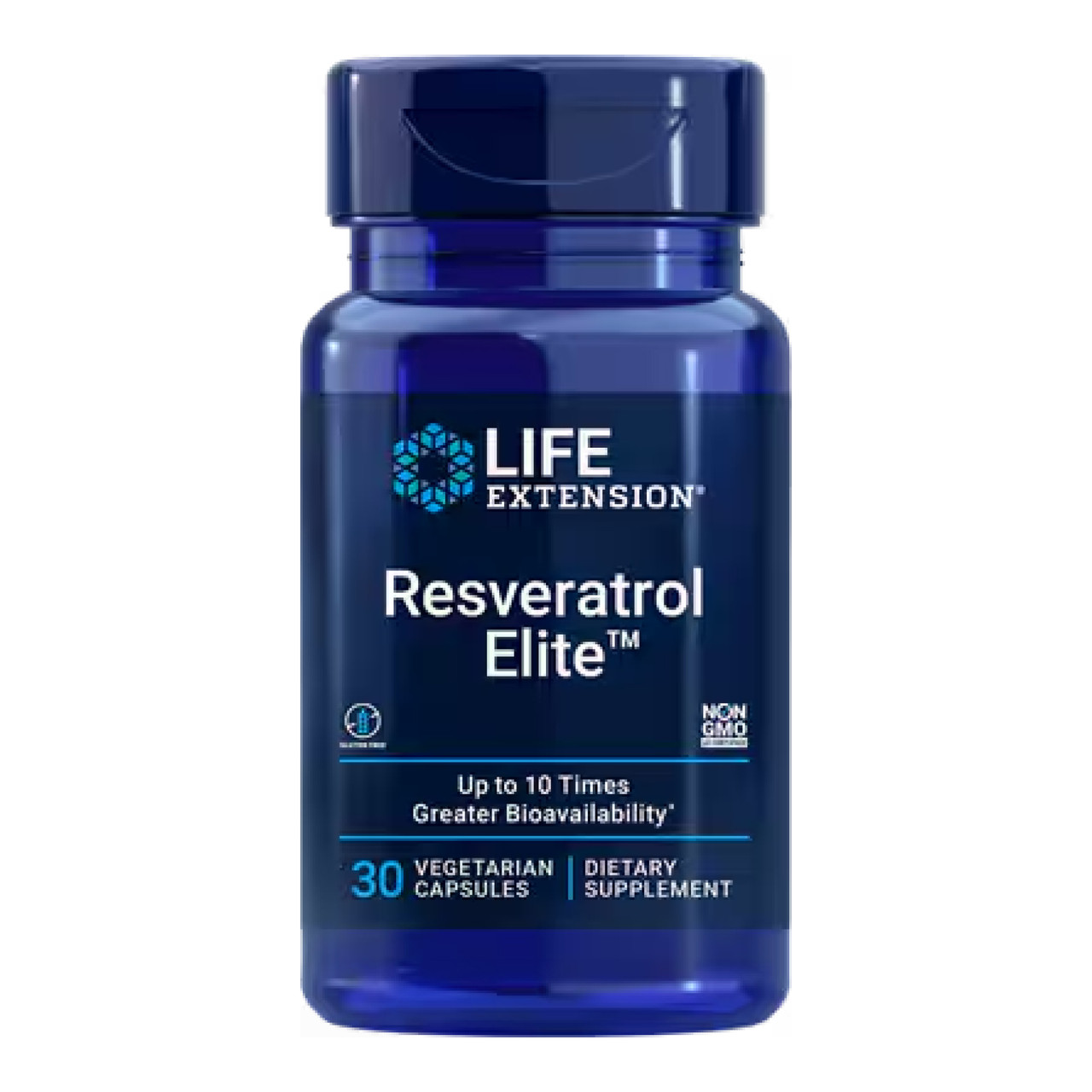 Ресвератрол Life Extension Optimized Resveratrol Elite 30 вегетаріанських капсул, фото 1