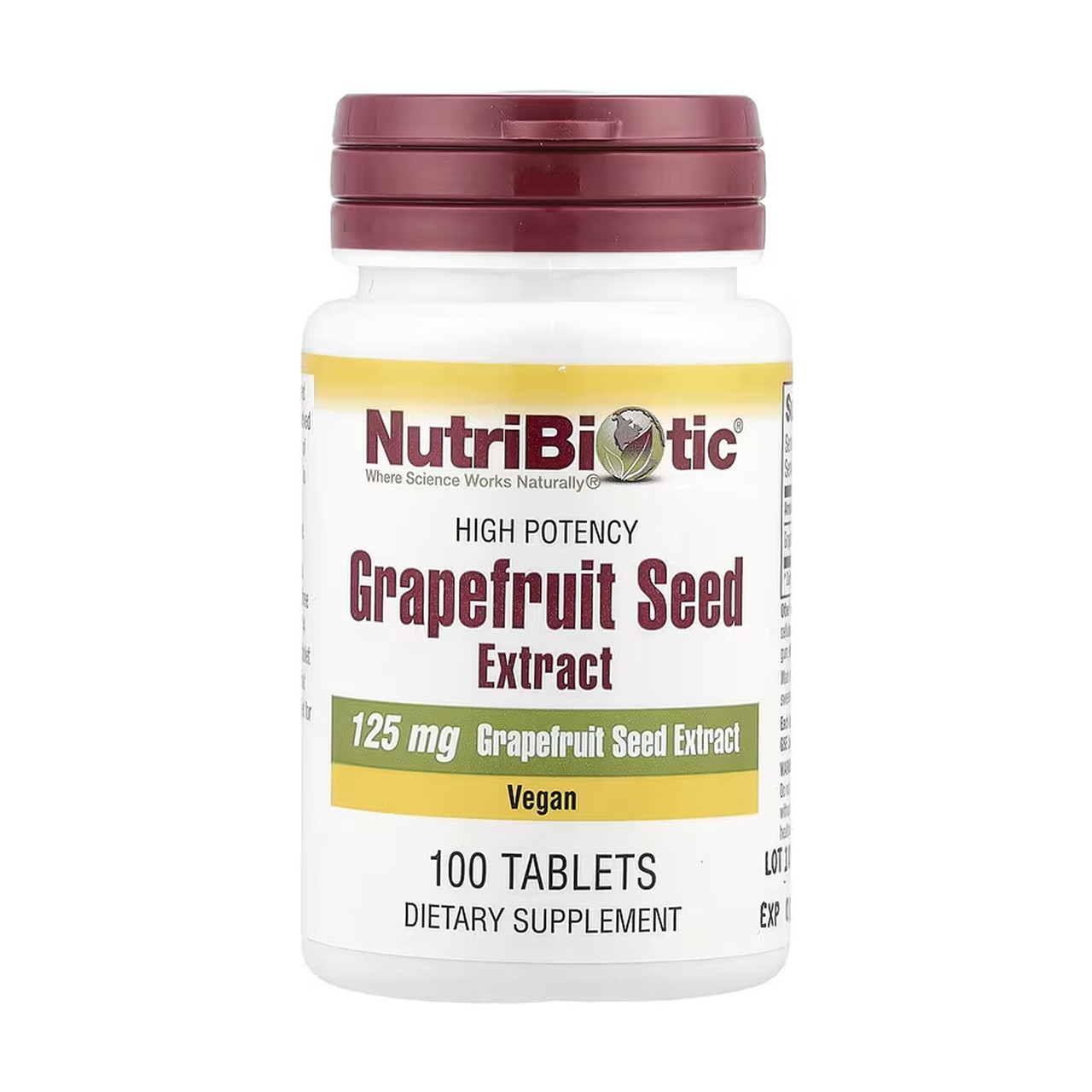Екстракт кісточок грейпфрута NutriBiotic Grapefruit Seed Extract 100 таблеток, фото 1