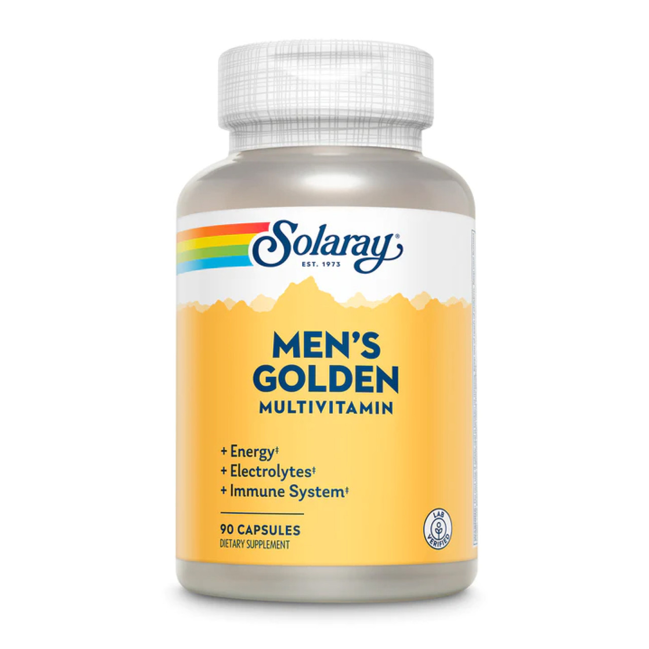 Вітамінний комплекс для чоловіків Solaray Men's Golden Multivitamin 90 капсул, фото 1