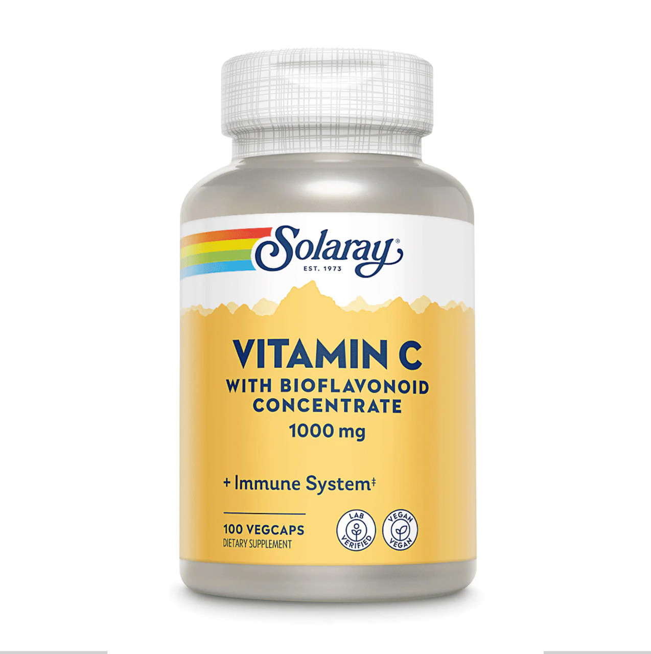Вітамін С з біофлавоноїдами Solaray Vitamin C with Bioflavonoid Concentrate 1000 мг, 100 веганських капсул, фото 1