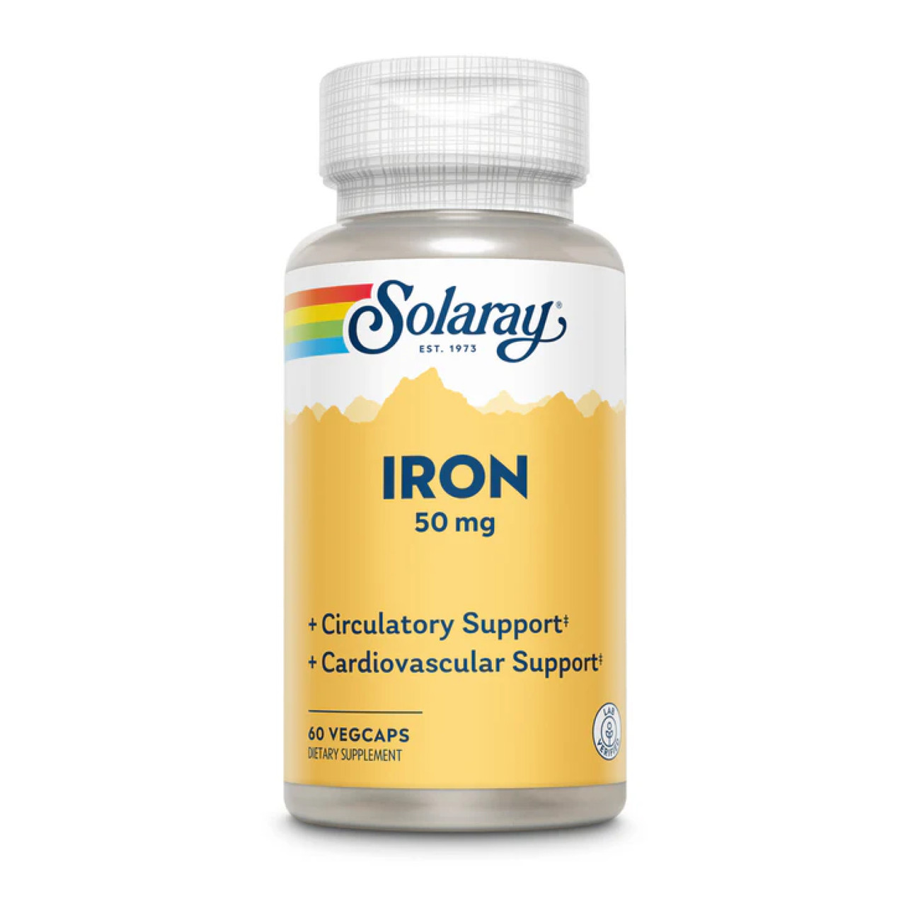 Залізо Solaray Iron 50, 60 веганських капсул, фото 1