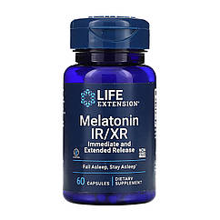 Мелатонін Life Extension Melatonin IR/XR 60 капсул (1,5 мг на капсулу)