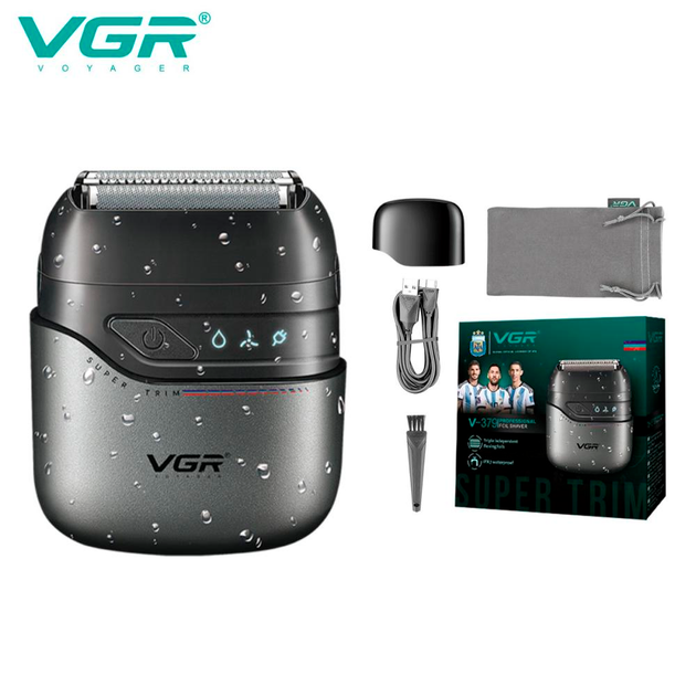 Електробритва VGR V 379 шейвер, подвійне лезо, тример, водонепроникна IPX7 (10), фото 1