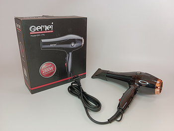 Фен професійний для волосся Gemei GM 1776 1800 Вт