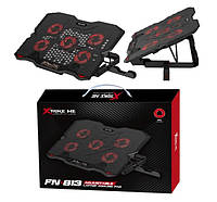 Охлаждающая подставка для ноутбука XTRIKE ME FN-813 до 16" с регулировкой угла наклона и подсветкой