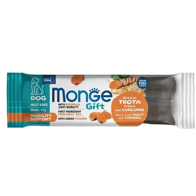 Ласощі для собак Monge (Монж) Gift Dog Mobility support форель з босвелією 40 гр