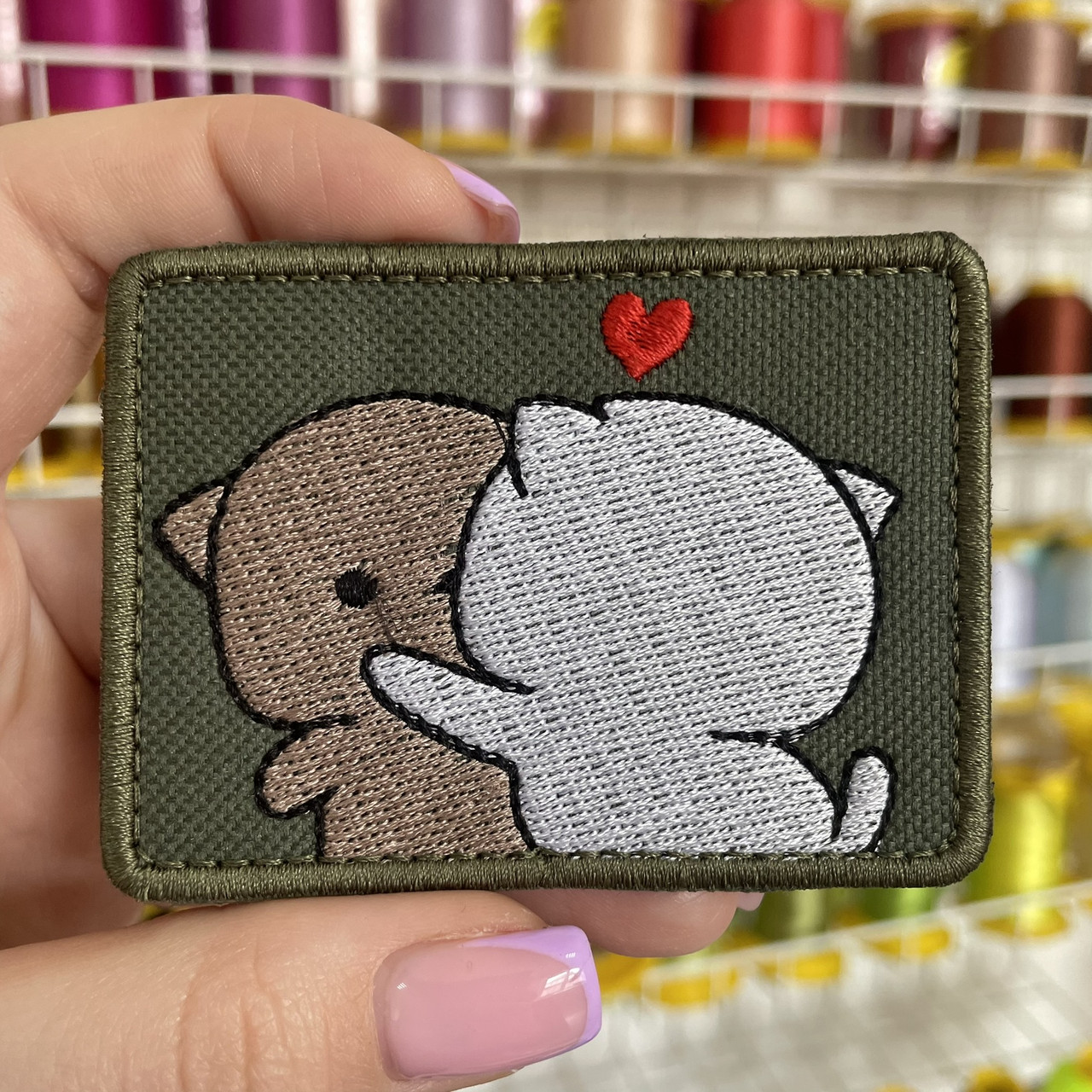 Шеврон, нашивка, патч КОТИ с липучкой