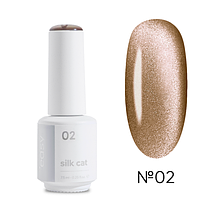 Гель-лак "Silk Cat", ТМ "Easy", колір "02", 7,5 мл