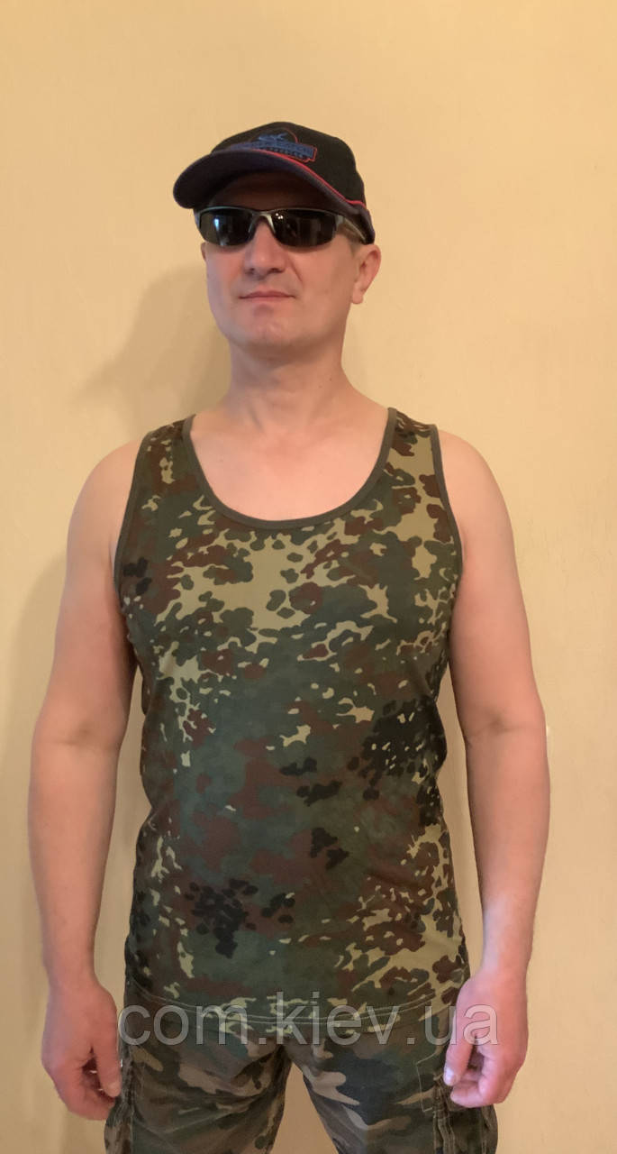 Майка Mil-Tec камуфляж Flecktarn, бавовна 100%, фото 1