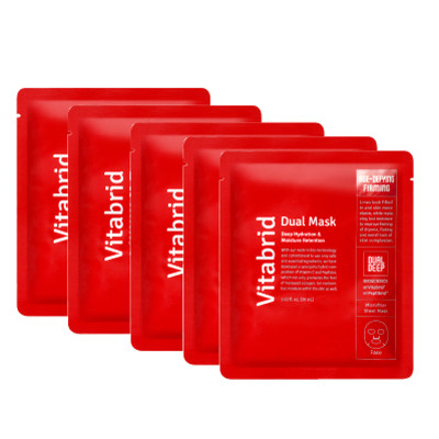 Зволожуюча антивікова маска для обличчя Vitabrid Peptibrid Dual Mask Age-Defying & Firming, фото 1