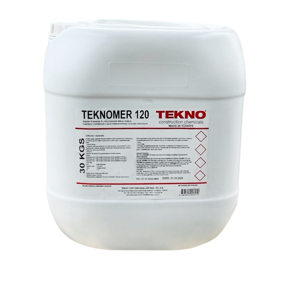 Гідрофобна добавка в бетон Teknomer 120 (30 кг)