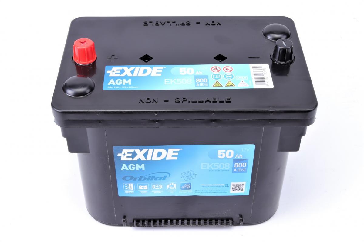 Акумулятор автомобільний EXIDE AGM 95 Ah (R+) (850А) EK950