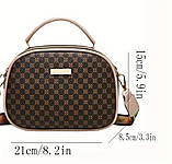 Жіноча класична сумка крос-боді на ремінці розмір  21х15х8,5 см цвета, фото 3