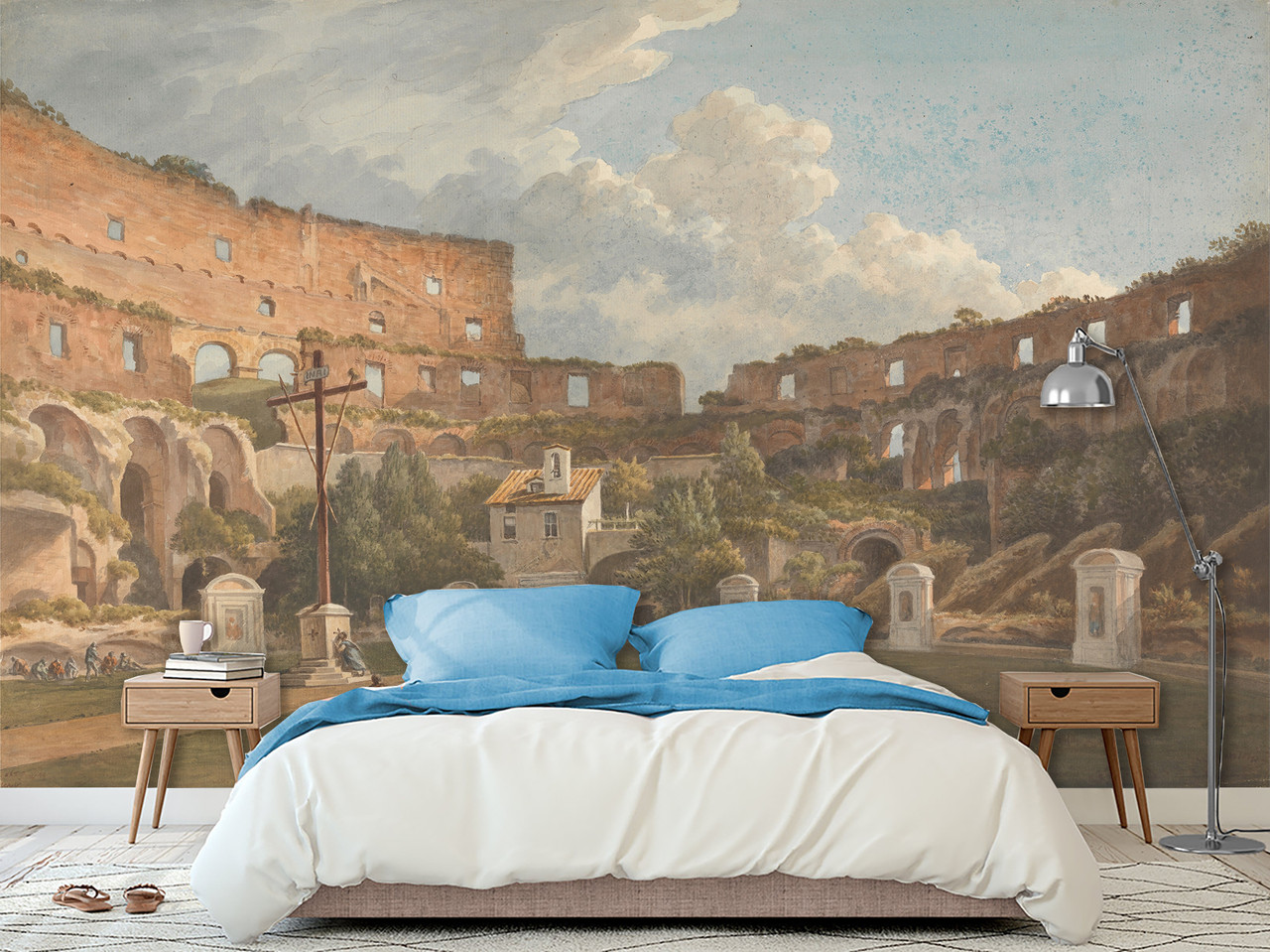 Фотошпалери самоклеюча плівка Oracal репродукція картини «Колізей у старовинному Римі», у вітальню, спальню, фото 1