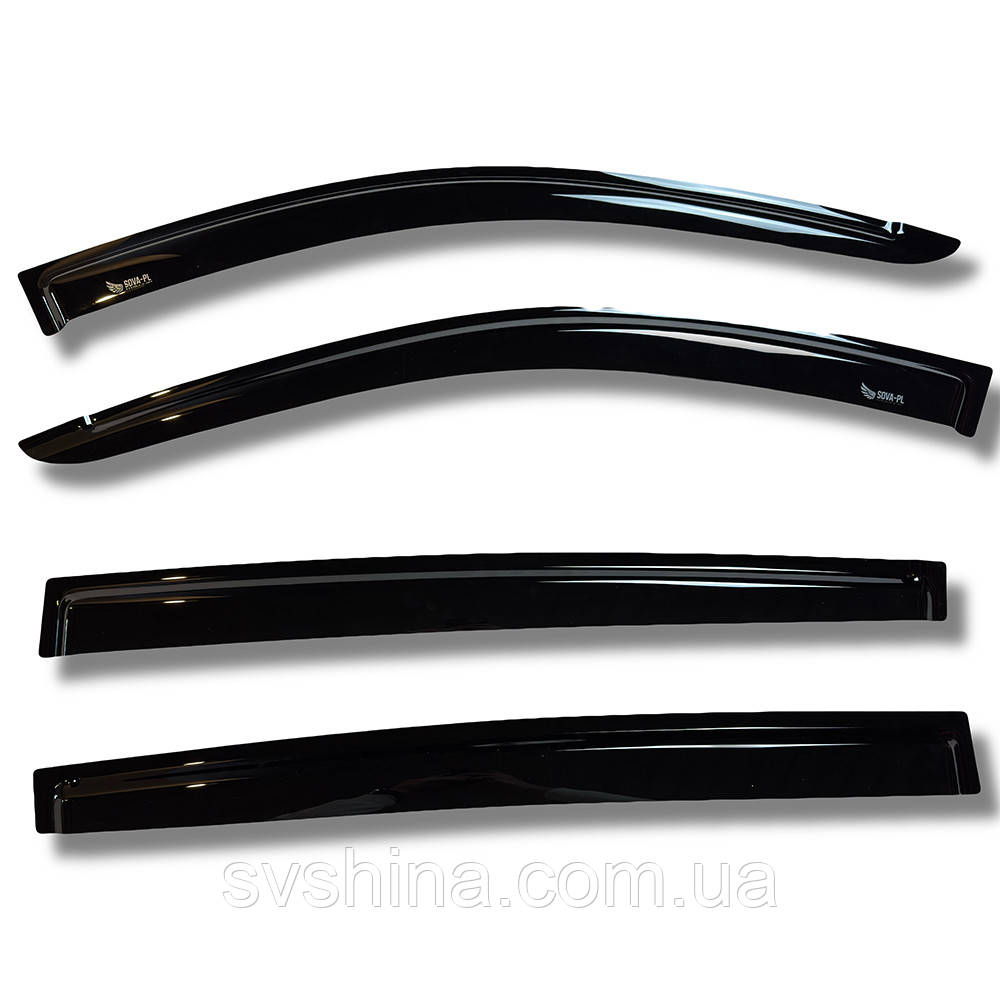 Дефлектори вікон (вітровики) Dodge Journey / Fiat Freemont 2009-2020, 4шт, SOVA-PL, на скотчі
