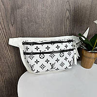 Жіноча бананка сумочка на груди, якісна сумка на груди Білий