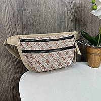 Модна жіноча бананка стиль Guess, сумка-бананка для дівчат Гесс