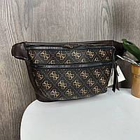 Модна жіноча бананка стиль Guess, сумка-бананка для дівчат Гесс