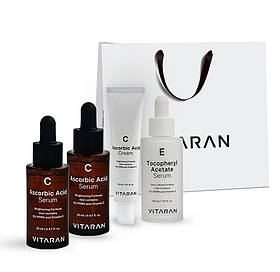Набор VITARAN Vitamin C Serum + VITARAN Vitamin C Cream + VITARAN Vitamin E  Serum