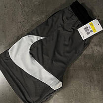 Чоловічі спортивні шорти Nike Big Swoosh Grey шорти Найк Біг Свуш сірі пряме лого літо, фото 4