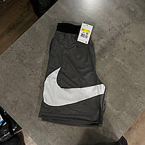 Чоловічі спортивні шорти Nike Big Swoosh Grey шорти Найк Біг Свуш сірі пряме лого літо, фото 5