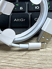 Кабель, шнур, провід USB Lightning для iPhone 5, 6, 6S, 7, 7 Plus, 8, X, XR, XI, 12, 13, фото 3