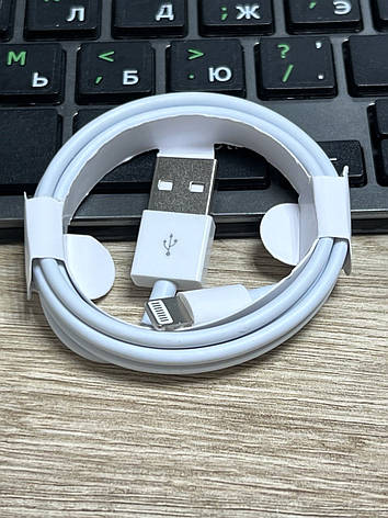 Кабель, шнур, провід USB Lightning для iPhone 5, 6, 6S, 7, 7 Plus, 8, X, XR, XI, 12, 13, фото 1