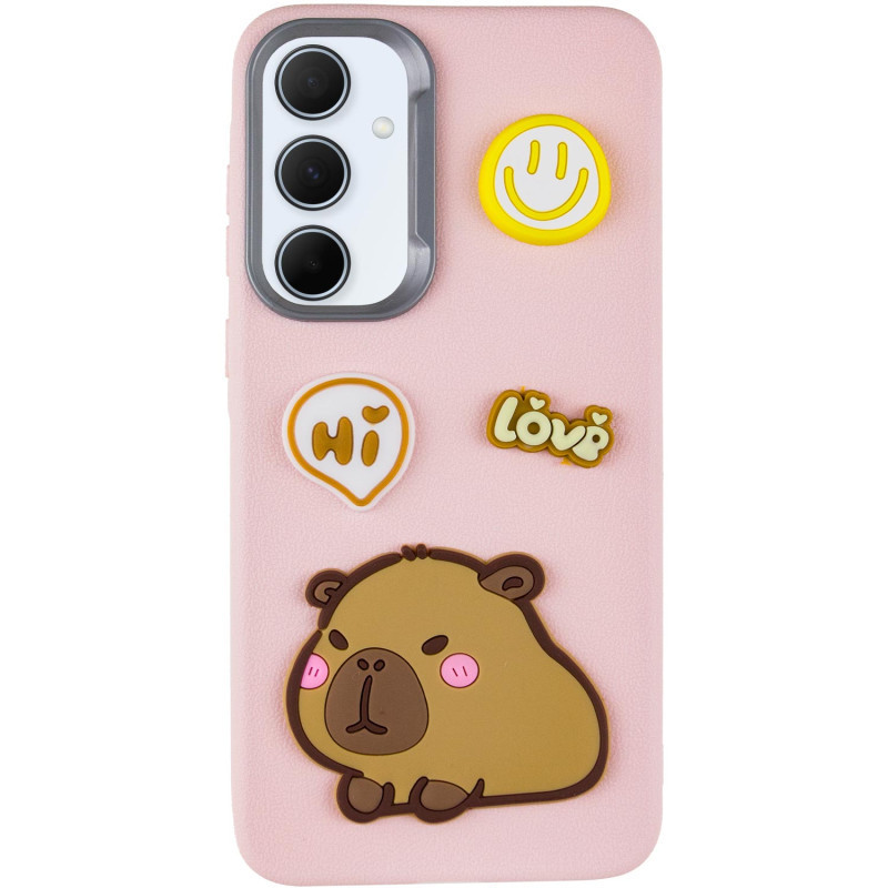 Чохол TPU Leather Toys для Xiaomi Poco X6 / Note 13 Pro 5G Capybara / Pink
