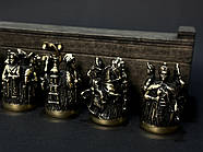 Набір 6-ти бронзових стопок "Київська Русь" в коробці з фанери, фото 6