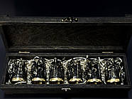 Набір 6-ти бронзових стопок "Київська Русь" в коробці з фанери, фото 7