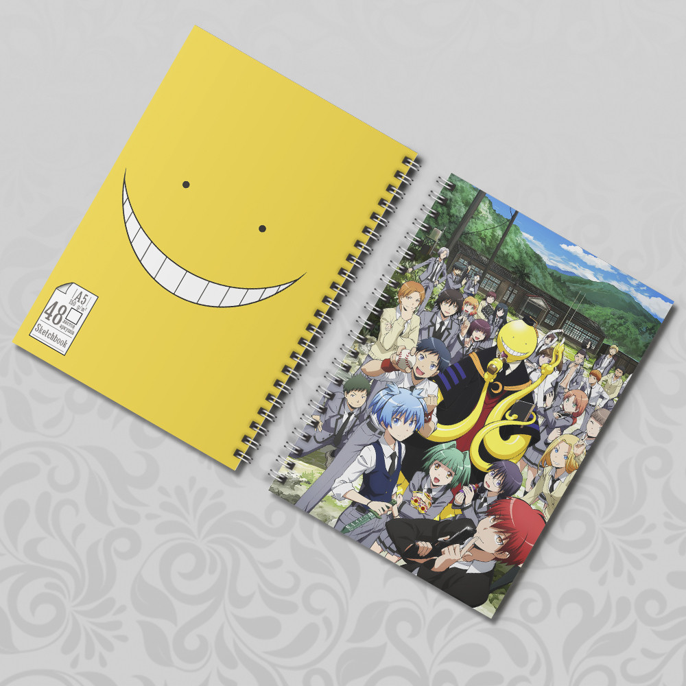 Скетчбук А5 48 арк. 150 гр.м² Ansatsu Kyoushitsu / Клас убивць, фото 1