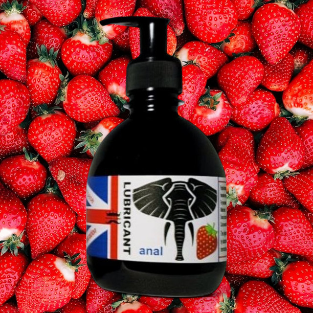 Анальне мастило лубрикант на водній основі з ароматом Полуниці 300 мл