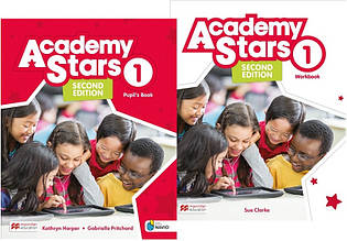 Academy Stars Second Edition 1 Pupil's Book + Workbook / Комплект (Підручник + зошит) 1 клас. Англійська мова