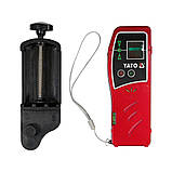 Приймач з тримачем лазерного зеленого променя (діапазон 1-70 м) живлення батарея 9 В 6LF22 для YT-30417 и YT-30419 Yato YT-30421, фото 6