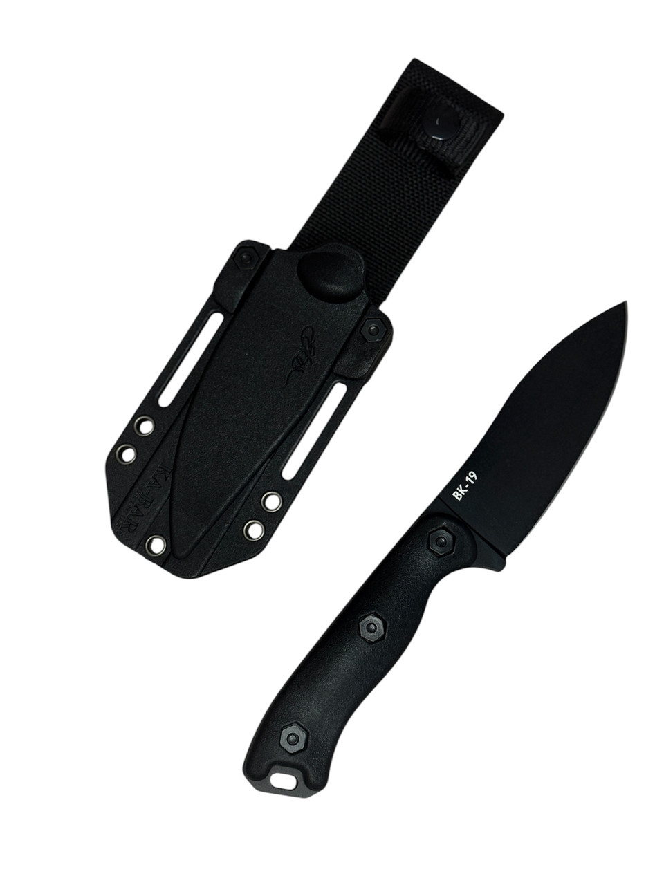 Ніж туристичний 2-2356В чорний сталь 65х13 KN1017, фото 1